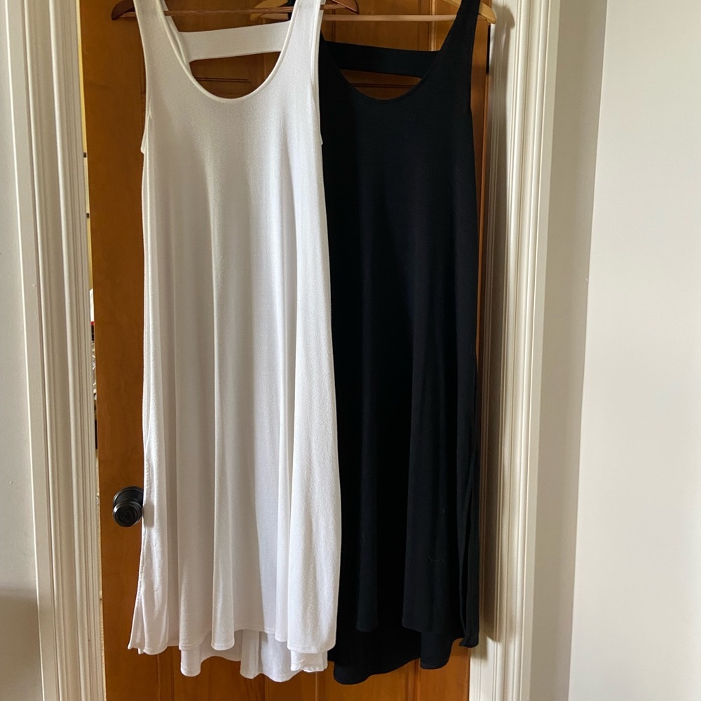 Two dresses from Gap(cream and black)